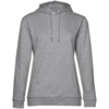 Толстовка с капюшоном женская Hoodie, серый меланж, размер XL (Изображение 1)