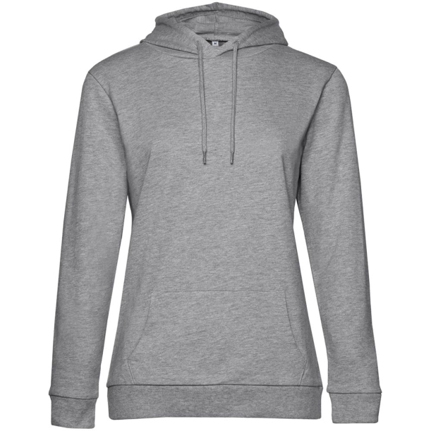 Толстовка с капюшоном женская Hoodie, серый меланж, размер 3XL (Изображение 1)