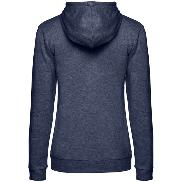 Толстовка с капюшоном женская Hoodie, синий меланж, размер M (Изображение 2)