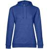 Толстовка с капюшоном женская Hoodie, ярко-синий меланж, размер XL (Изображение 1)