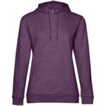 Толстовка с капюшоном женская Hoodie, фиолетовый меланж, размер XL