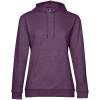Толстовка с капюшоном женская Hoodie, фиолетовый меланж, размер XXL (Изображение 1)