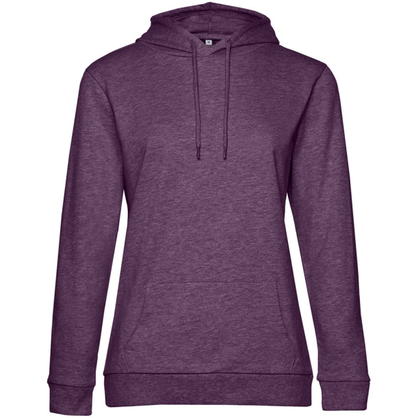 Толстовка с капюшоном женская Hoodie, фиолетовый меланж, размер XXL (Изображение 1)