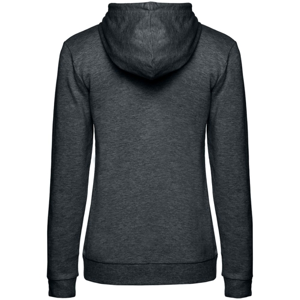 Толстовка с капюшоном женская Hoodie, серый меланж (антрацит), размер XXL (Изображение 2)