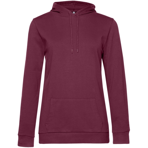 Толстовка с капюшоном женская Hoodie, бордовая, размер S (Изображение 1)