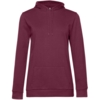 Толстовка с капюшоном женская Hoodie, бордовая, размер L (Изображение 1)