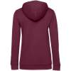Толстовка с капюшоном женская Hoodie, бордовая, размер L (Изображение 2)