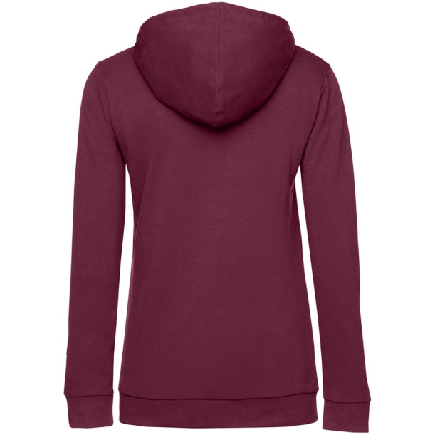 Толстовка с капюшоном женская Hoodie, бордовая, размер XXL (Изображение 2)