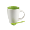 Чашка с ложкой (зеленый-зеленый) (Изображение 4)