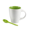 Чашка с ложкой (зеленый-зеленый) (Изображение 5)