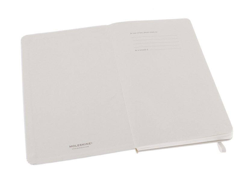 Записная книжка Moleskine Classic (в линейку) в твердой обложке, Large (13х21см), белый (Изображение 2)