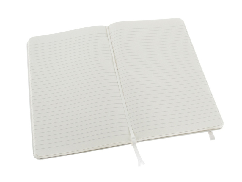 Записная книжка Moleskine Classic (в линейку) в твердой обложке, Large (13х21см), белый (Изображение 3)