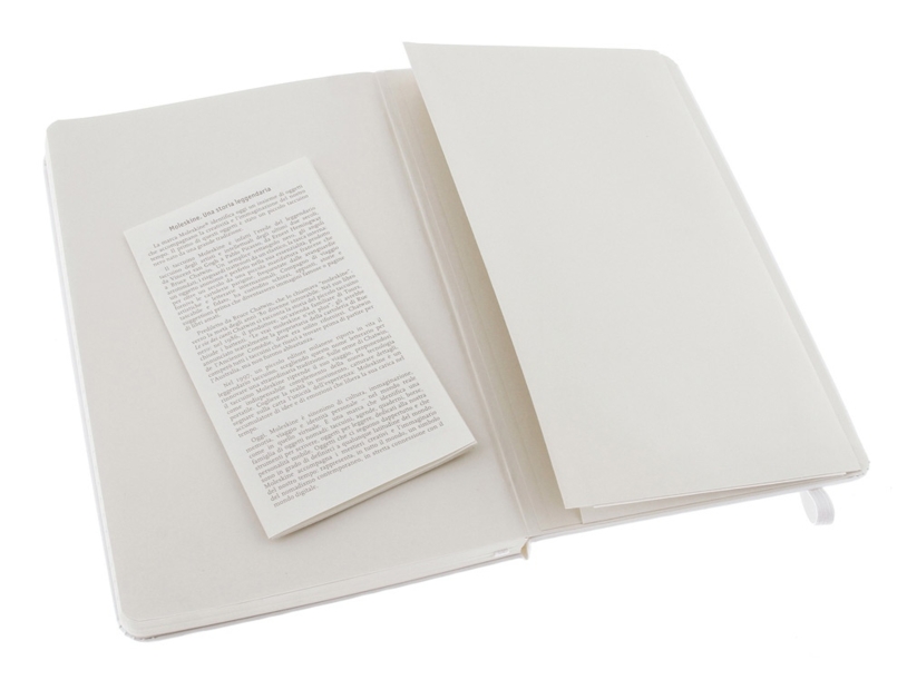 Записная книжка Moleskine Classic (в линейку) в твердой обложке, Large (13х21см), белый (Изображение 4)