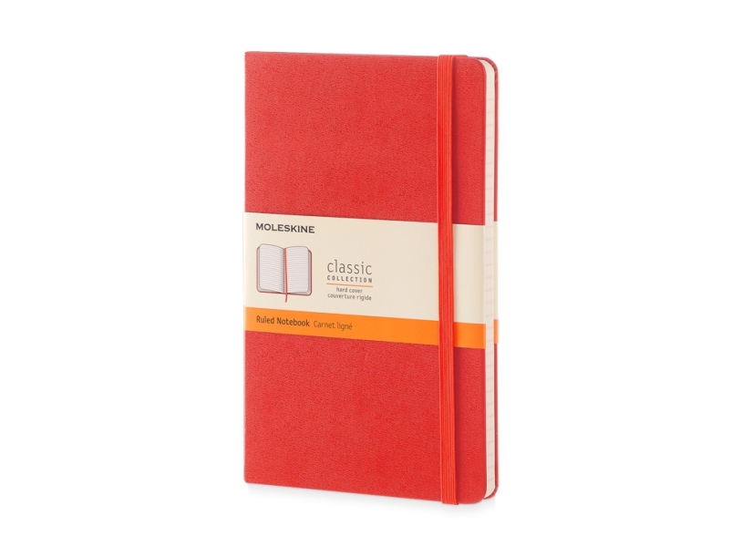 Записная книжка А5  (Large) Classic (в линейку) (красный)  (Изображение 1)