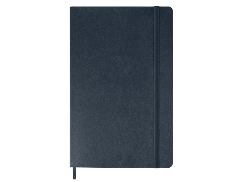 Записная книжка А5  (Large) Classic Soft (в линейку) (синий)  (Изображение 4)