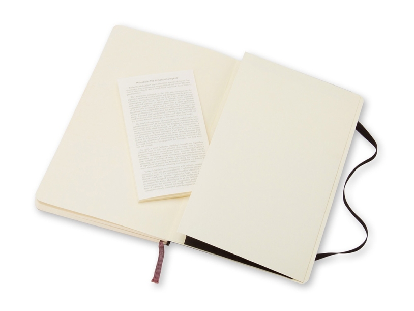 Записная книжка А5  (Large) Classic Soft (в линейку) (черный)  (Изображение 4)