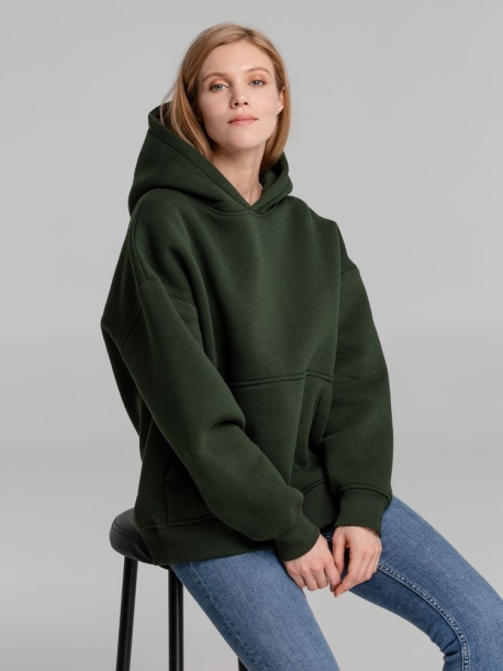 Худи Kulonga Oversize, темно-зеленый хаки, размер ХS/S (Изображение 4)