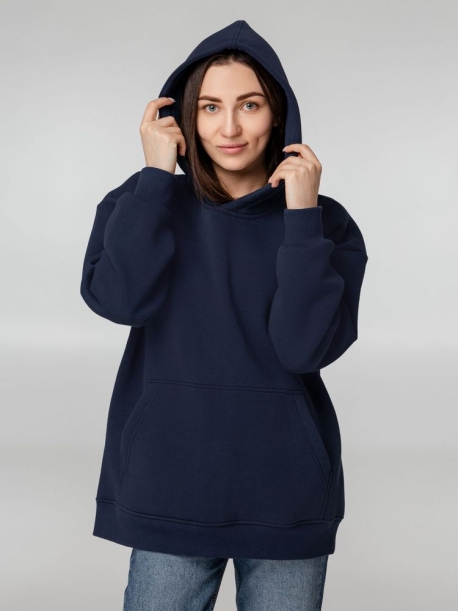 Худи Kulonga Oversize, темно-синее (кобальт), размер ХS/S (Изображение 4)