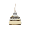 Ёлочная игрушка Шапочка (белый с золотым ) (Изображение 1)