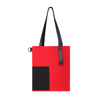 Шоппер Superbag Color (красный с чёрным)