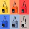 Шоппер Superbag Color (серый с чёрным) (Изображение 5)
