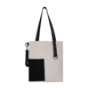 Шоппер Superbag Color (бежевый с чёрным) (Изображение 3)