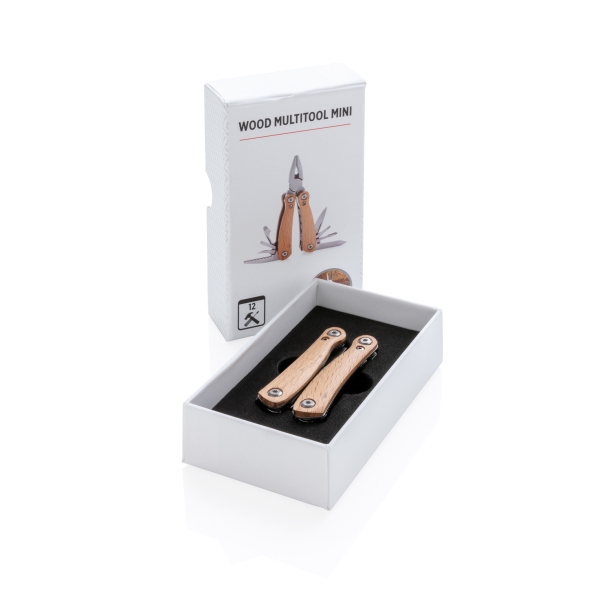 Мини-мультитул Wood, коричневый (Изображение 7)