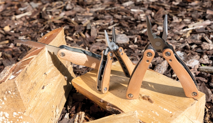 Мини-мультитул Wood, коричневый (Изображение 9)