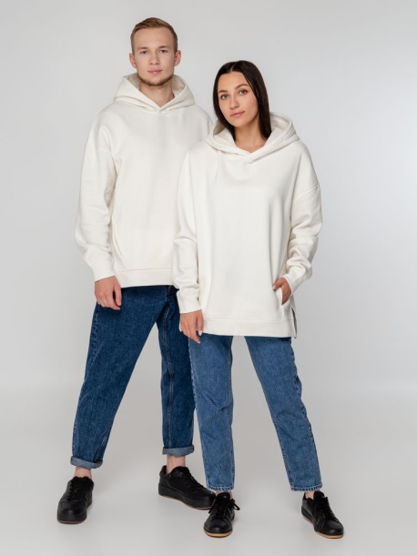 Худи оверсайз унисекс Tolla, молочное, размер XL/2XL (Изображение 13)