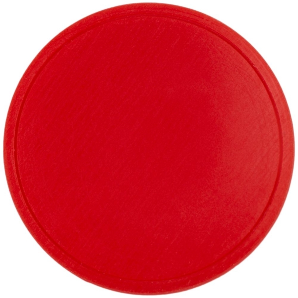 Лейбл из ПВХ Dzeta Round, L, красный (Изображение 1)