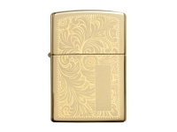 Зажигалка ZIPPO Venetian® с покрытием High Polish Brass (золотистый) 