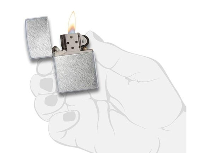 Зажигалка ZIPPO с покрытием Herringbone Sweep (серебристый)  (Изображение 4)