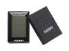 Зажигалка ZIPPO Classic с покрытием Green Matte (зеленый)  (Изображение 6)