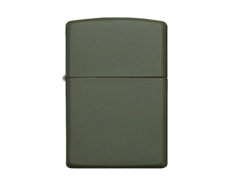 Зажигалка ZIPPO Classic с покрытием Green Matte (зеленый)  (Изображение 2)