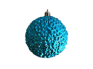 Новогодний ёлочный шар Рельеф (синий) 