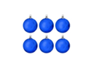 Набор ёлочных шаров Ассорти (синий) 