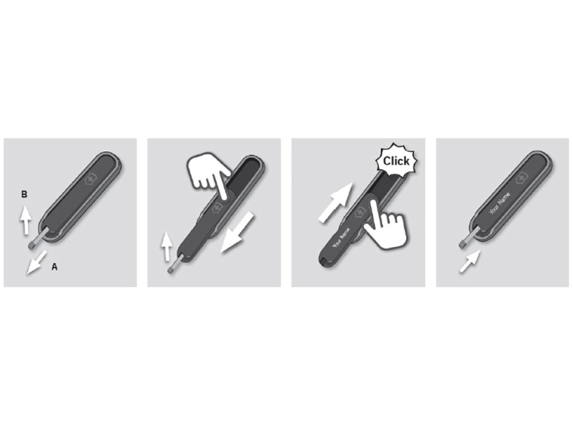 Передняя накладка VICTORINOX для персонализации (синий)  (Изображение 7)