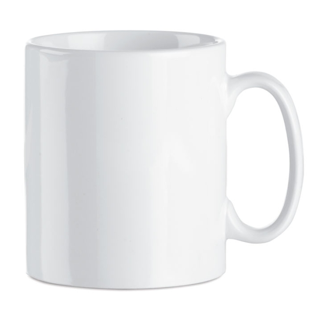 Кружка керамическая 300ml (белый) (Изображение 1)