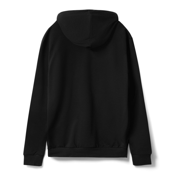Худи унисекс с карманом на груди Chest Pocket, черное, размер XS/S (Изображение 2)