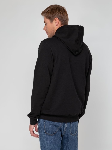 Худи унисекс с карманом на груди Chest Pocket, черное, размер XS/S (Изображение 11)