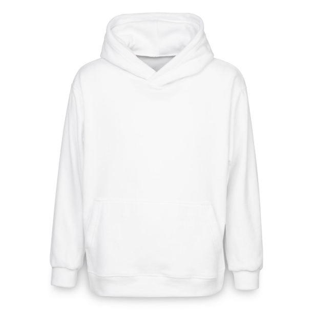 Худи флисовое унисекс Manakin, белое, размер XS/S (Изображение 1)