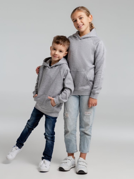 Толстовка детская Stellar Kids, серый меланж, на рост 130-140 см (10 лет) (Изображение 10)