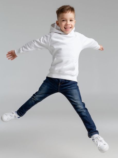 Толстовка детская Stellar Kids, белая, на рост 106-116 см (6 лет) (Изображение 7)