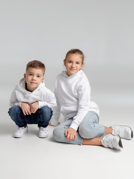 Толстовка детская Stellar Kids, белая, на рост 118-128 см (8 лет) (Изображение 11)