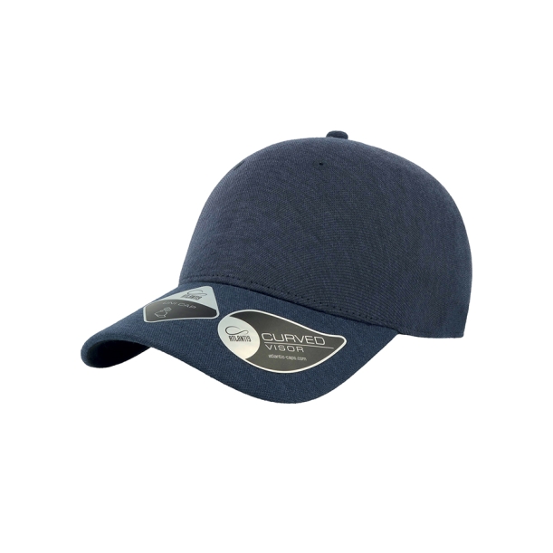 Бейсболка "Uni-Cap Piquet",без панелей и швов, темно-синий, 83% п/р 15% вискоза 2%эластан 190 г/м2 (Изображение 1)