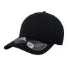 Бейсболка "UNI-CAP PIQUET", черный, 83% полиэстер, 15% вискоза, 2% эластан, плотность 190 г/м2 , L_X (Изображение 1)