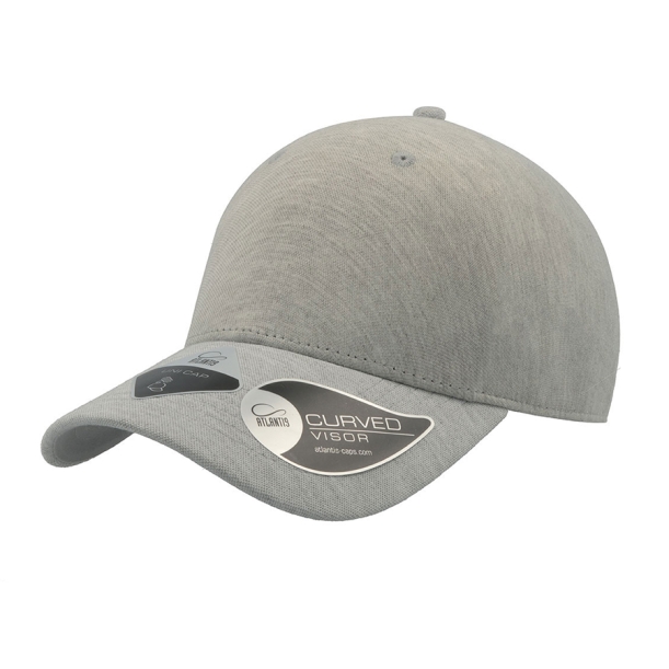 Бейсболка "UNI-CAP PIQUET", серый, 83% полиэстер, 15% вискоза, 2% эластан, плотность 190 г/м2 , L_XL (Изображение 1)