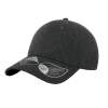 Бейсболка "UNI-CAP PIQUET", темно-серый, 83% полиэстер, 15% вискоза, 2% эластан, плотность 190 г/м2, (Изображение 1)