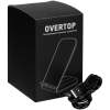 Быстрое беспроводное зарядное устройство Overtop, черное (Изображение 8)