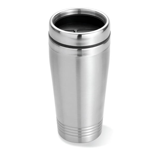 Термокружка 400ml (тускло-серебряный) (Изображение 1)